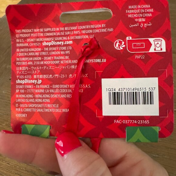 Disney 2023 Santa Mickey Mouse & Friends Glass Ball Sketchbook Ornament NWT - Picture 3 of 4